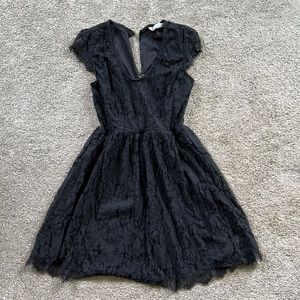 Black Lace Dress Short Size Small